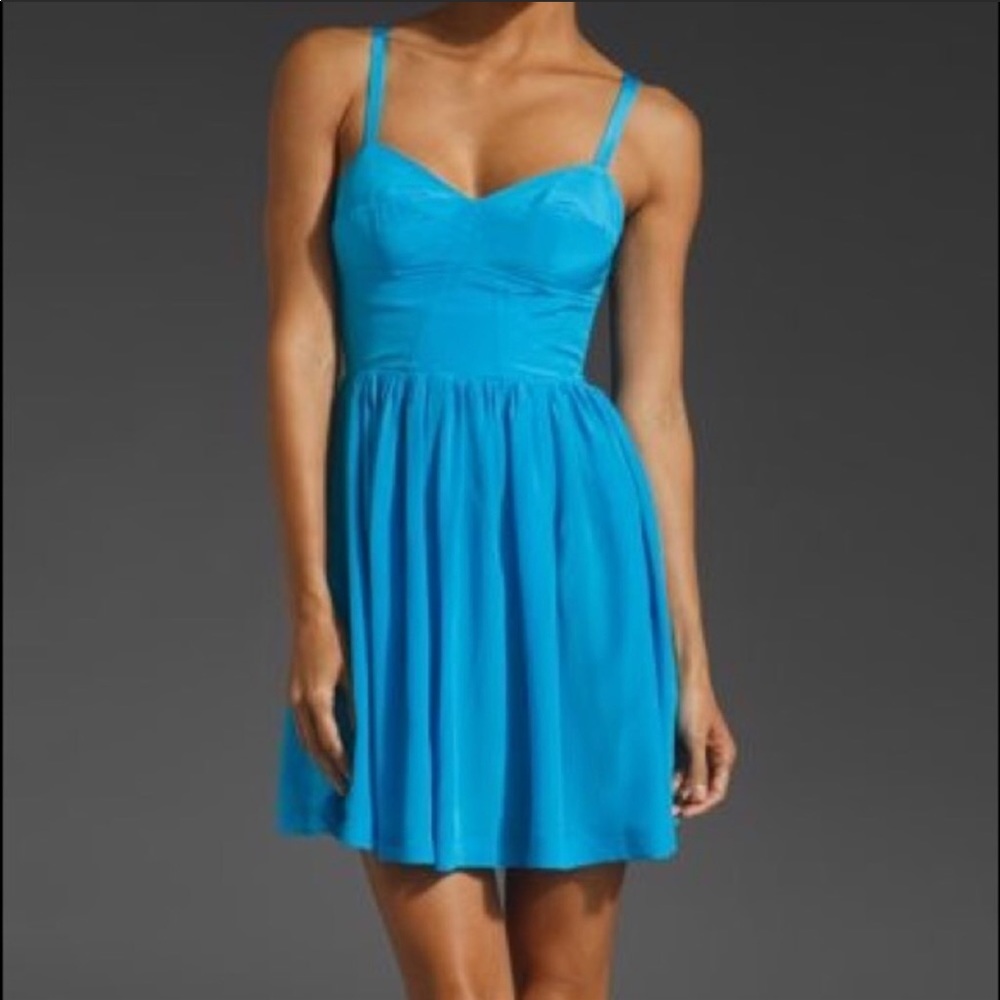 Amanda Uprichard Silk Champagne Dress, Size P